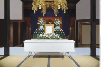 78万円プランの本堂でのご葬儀